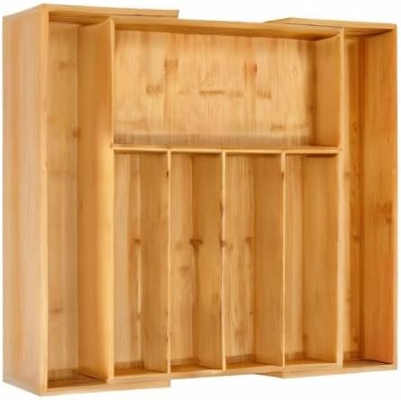 VaeFae Bamboo Drawer Organizer, Medium, Natural