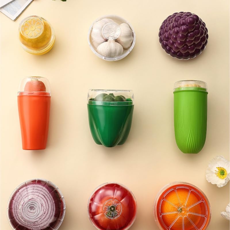 2 Pack Onion Storage Containers Reusable Refrigerator Onion Saver Container Keep Onion Fresh for Leftover Onion Storage Holder for Fridge