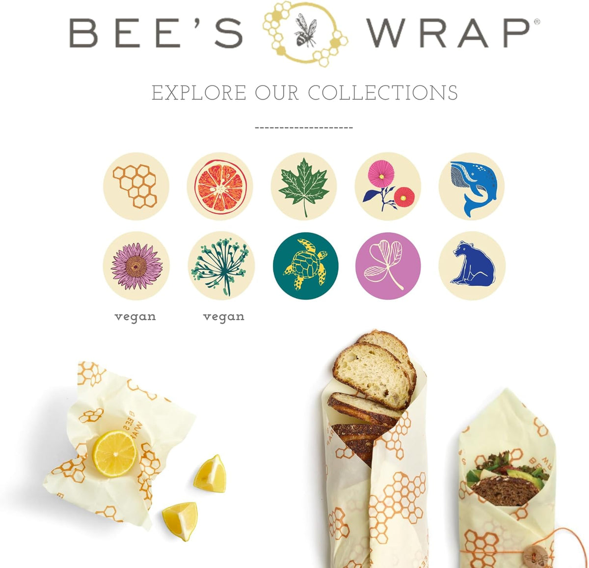 Beeswax Wrap Roll, 14 x 53 in - Honeycomb