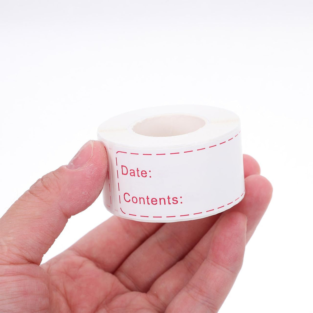 Removable Freezer Labels Date Content Label Stickers for Food Storage Kitchen Fridge Labels for Containers Food Label Stickers for Recording Date Content and Expiration 1 Roll