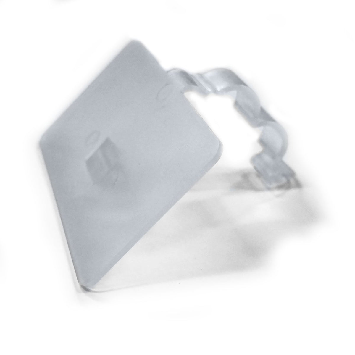 2.25" L x 1.25" H Plastic Cooler/Refrigerator UPC Label Holder Clip Organizer for Double Wire Fridge Shelf - 50 Pack