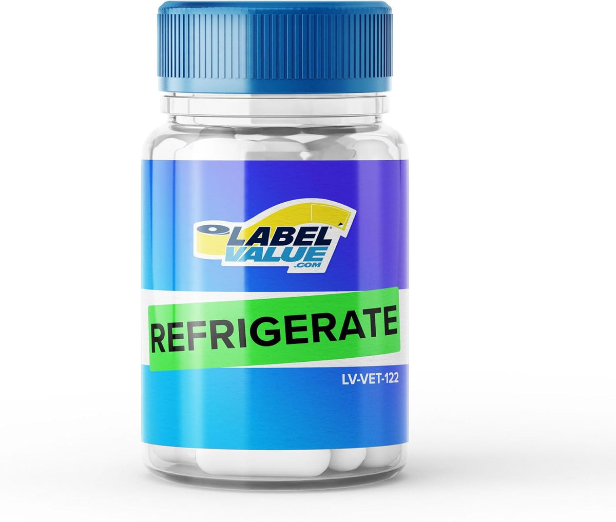 Refrigerate Stickers - Fluorescent Green