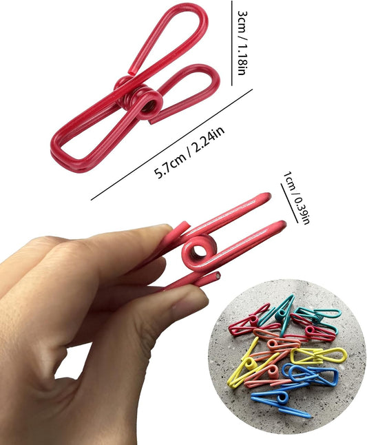 2in Chip Bag Clips 10 Pack Multipurpose Metal Clips