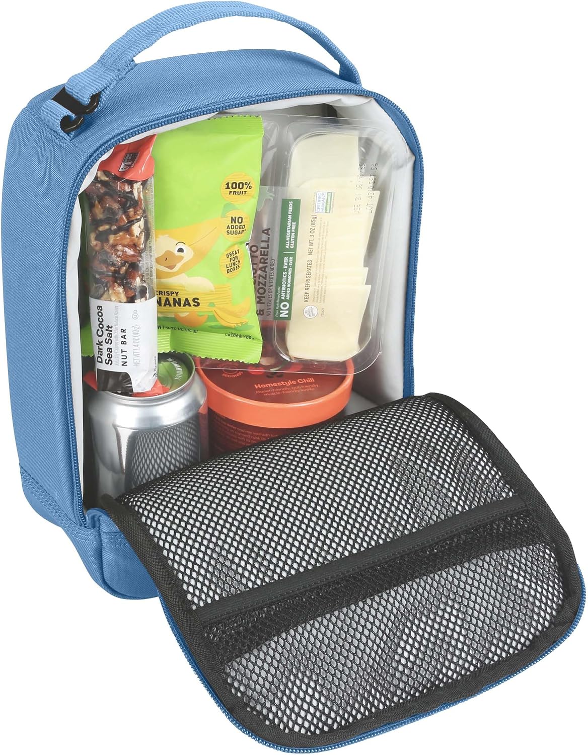 Insulated Lunch Cooler For Men and Women, Fully Insulated Lunch Pale for Everyday Use, 4 Can (Brown)