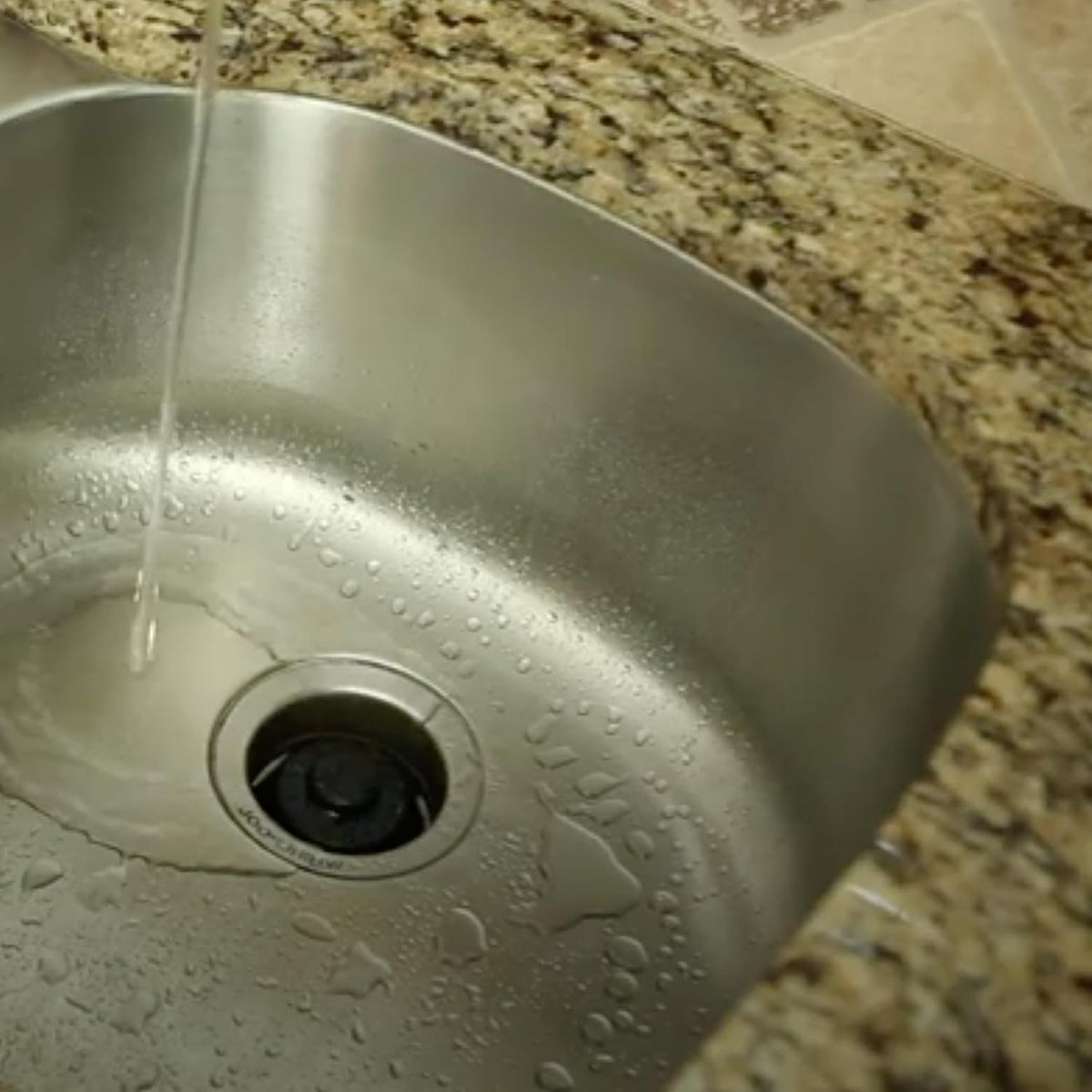 Disposal Genie Garbage Disposal Strainer | Kitchen Sink Drain Splash Guard | Food Scraper | Black (10051)