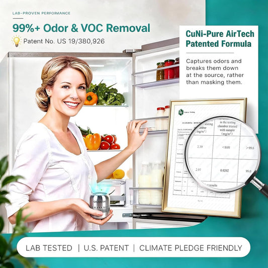 Refrigerator Deodorizer, Up to 10 years, Freezer Odor Eliminator