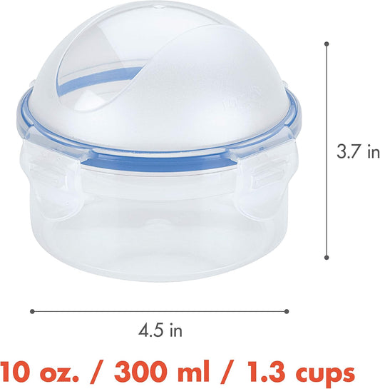 Easy Essentials Food Storage lids/Airtight containers, BPA Free, Onion-10 oz, Clear