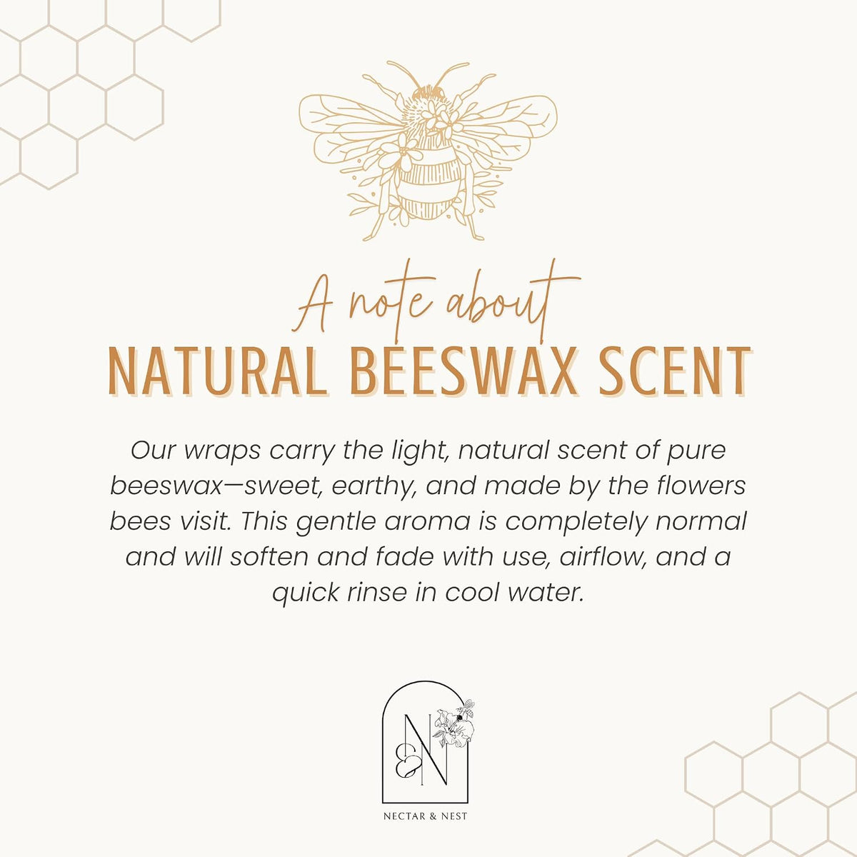 Beeswax Wraps for Food - XL Beeswax Bread Wrap, Reusable