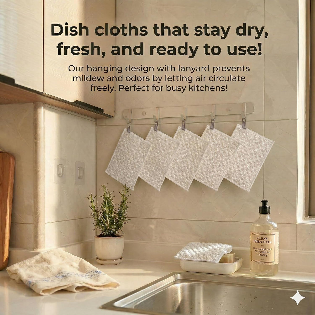 Silver Microfiber Scrubbing Pads, Non-Scratch for Pots, 6-Pack