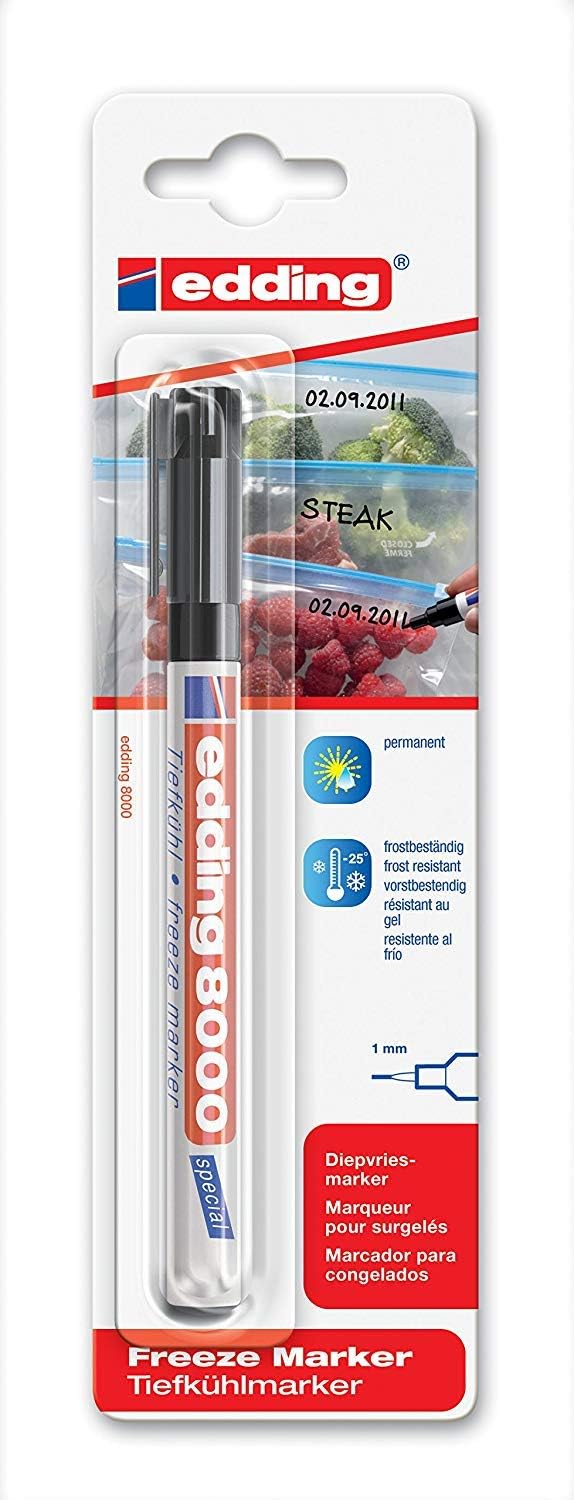 8000 Special Freezer Marker 1 mm Black