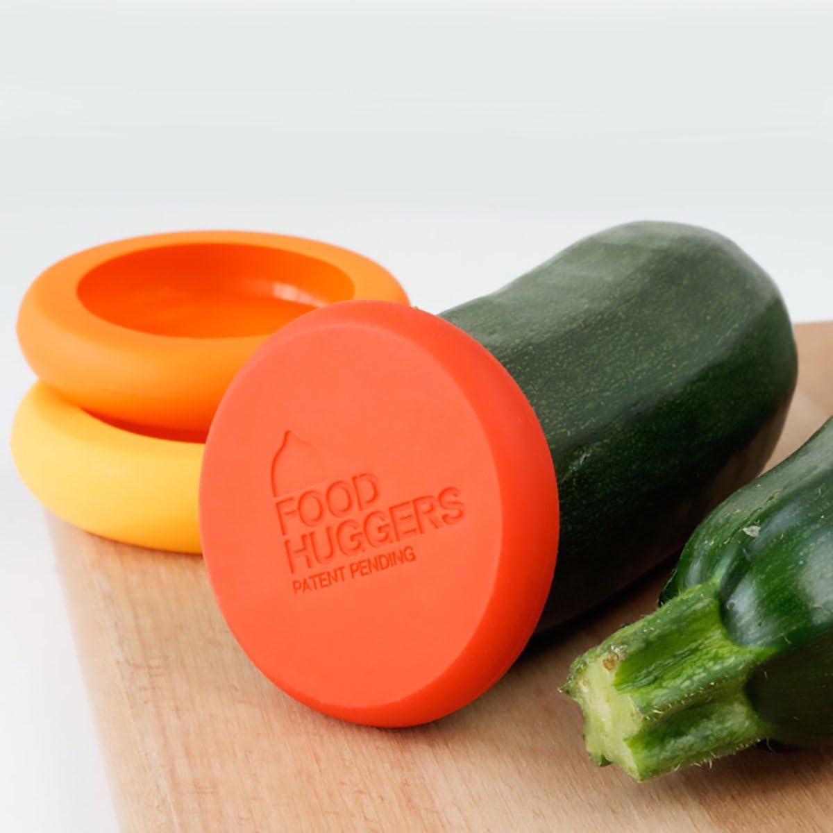 5pc Reusable Silicone Food Savers | BPA Free | Plastic Free Food Storage | Dishwasher Safe | Fruit & Vegetable Storage for Onion, Tomato, Lemon, Banana & Cans | Round, Autumn Harvest