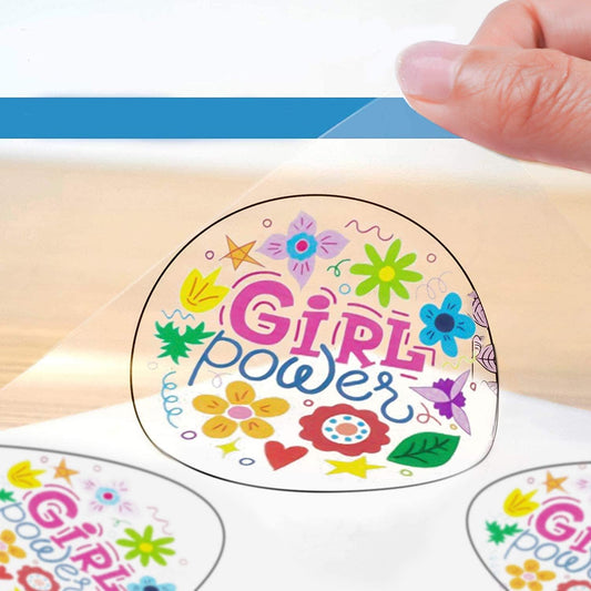Printable Transparent Sticker Paper - 8.5" X 11" Blank Custom Label Sticker Sheets - 15 Clear Sheets - for Inkjet Printers