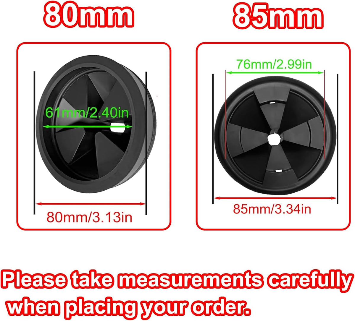 3 3/8" Garbage Disposal Sink Baffle QCB-AM Splash Guard for Insinkerator, Garbage Disposal Quiet Cover Splash Guard Replacement for InSinkErator Evolution Series(Black)