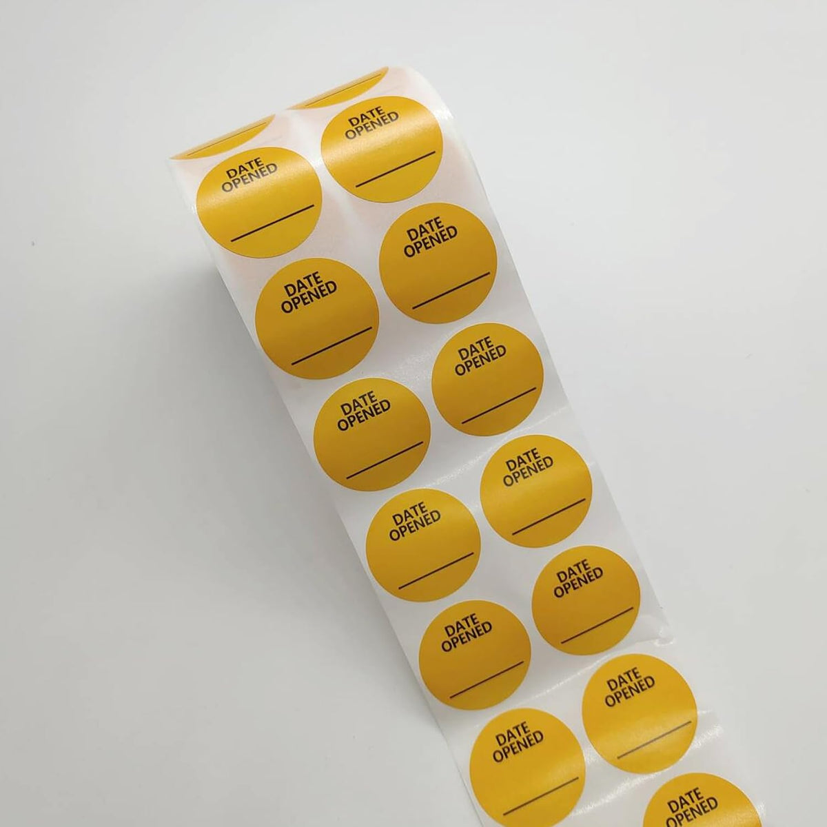 1000 Pcs Date Opened Stickers,1.25 Inches Medication Instruction Labels,Permanent Paper Labels for Food Containers Kitchen Freezer Food Storage Medication Tracking,Roll