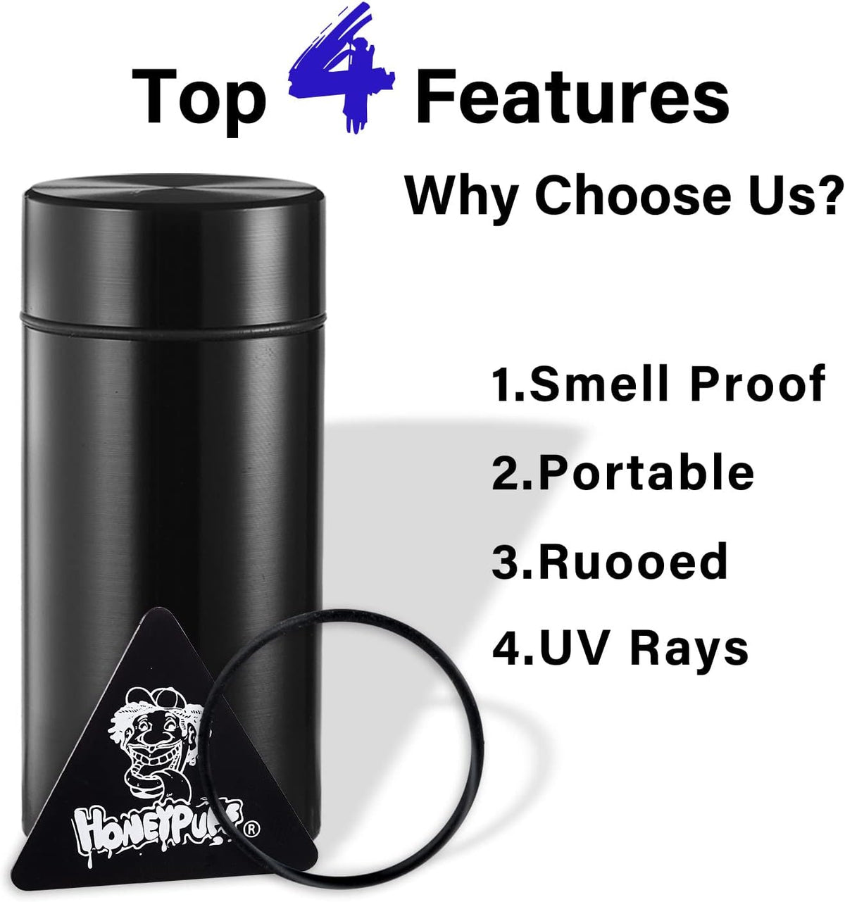 Smell Proof Jar, Portable Airtight Storage Container With Silicone Ring, 42ml Multi-Use Aluminum Stash Bottle for Coffee, Herb & Spice Keep Fresh(Silver)