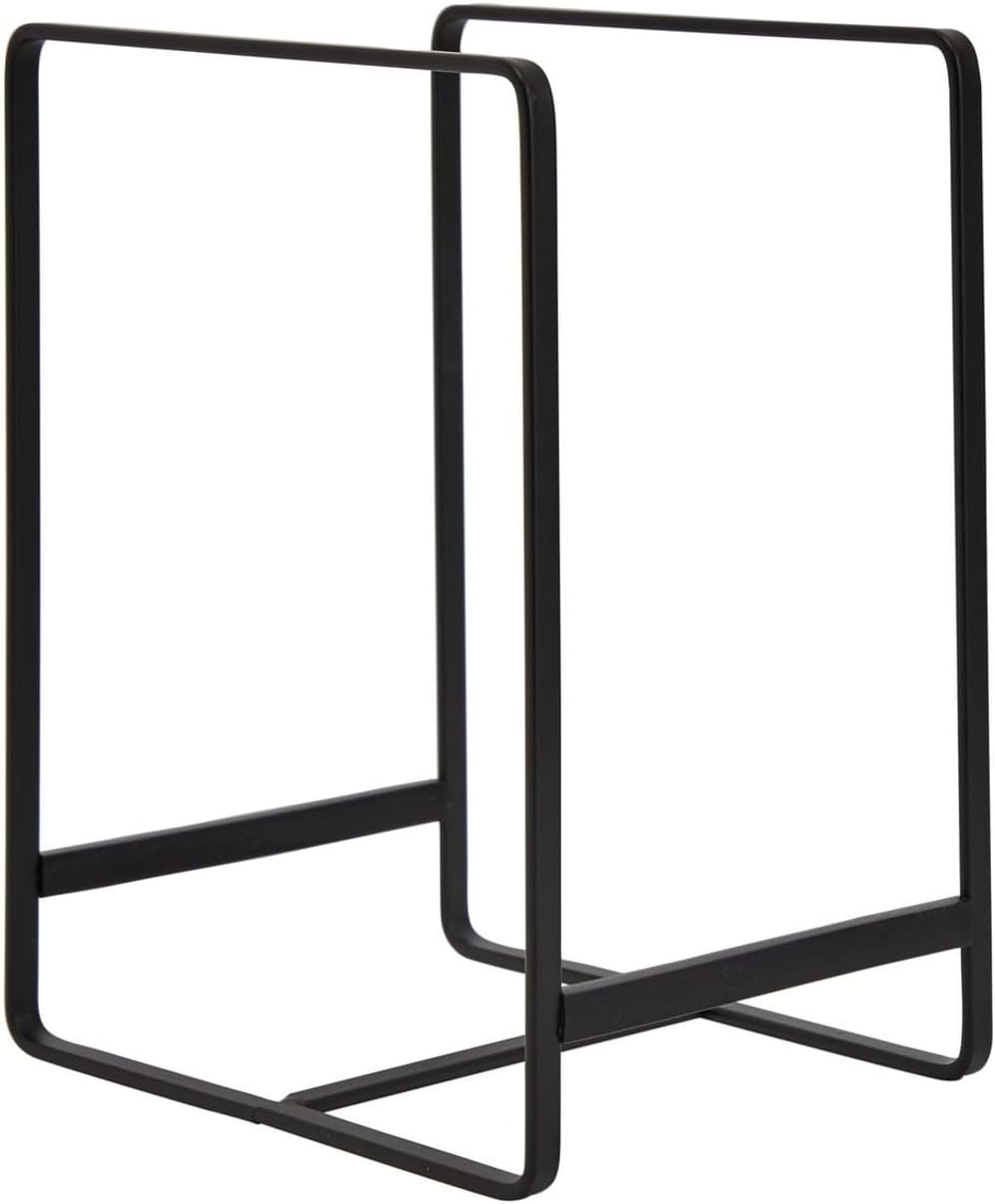 3-Piece Plate Organizer - Space-Saving Cabinet Storage & Dish Storage Rack - Plate Stand & Pot Lid Holder - Pack of 3, White, 1 Large & 2 Small