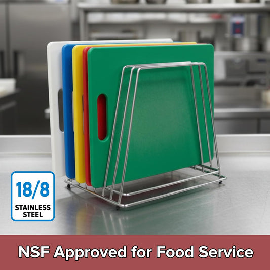 Commercial Cutting Board Rack, Fits 1" Baking Pans and Sheets for Organizer