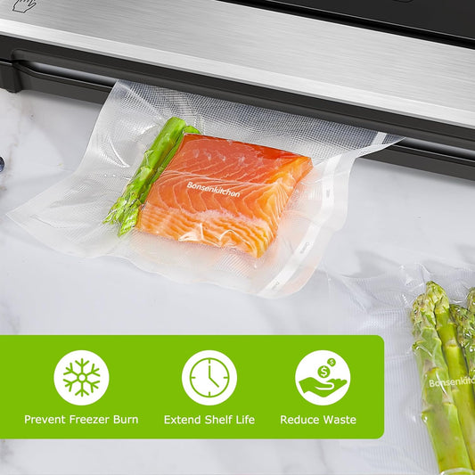 8” x 150’ Vacuum Sealer Bags Rolls with Cutter for Food