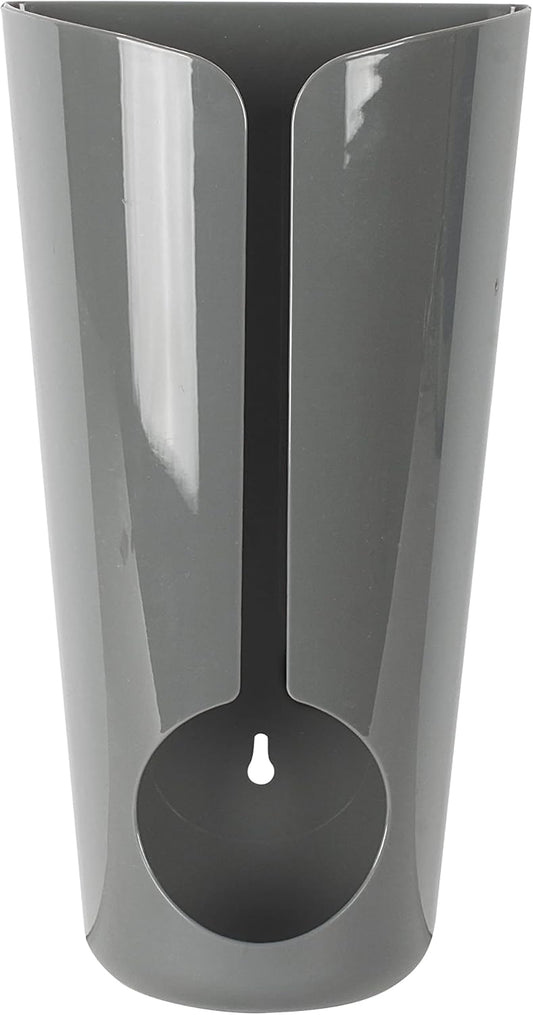 Plastic Bag Holders for Grocery Bags Dark Gray, Wall Mount Plastic Grocery Bag Dispenser Organizer for Cabinet Doors Kitchen Storage, Under Sink Plastic Grocery Trash Recycle Bag Organization