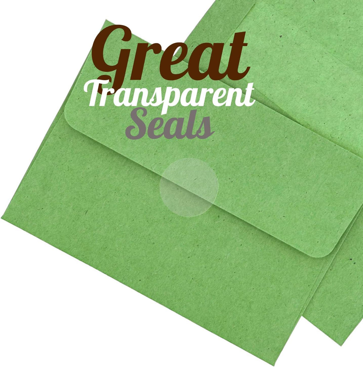 Clear Circle Stickers 1.5 Inch, 1000 Pack Waterproof, Virtually Invisible | Transparent Self-Adhesive Envelope Seals, Wafer Seal Round Sticker Labels for Package, Mail, Gift Box, Performore