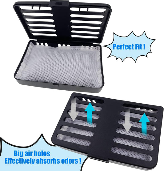 Trash Can Deodorizer Kit Stick-On Activated Carbon Odor Eliminator