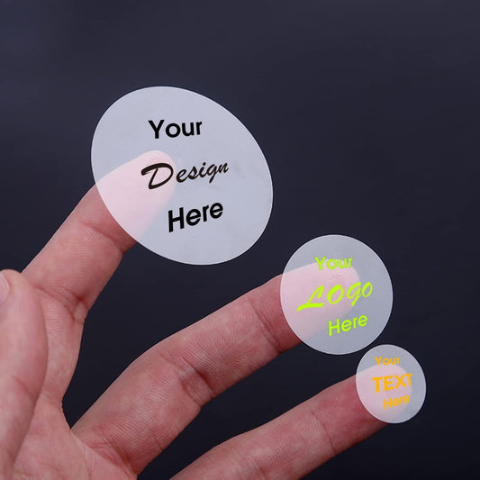 Custom Stickers Transparent Waterproof Sticker Personalized Text Image Photo Clear Labels Stickers 10,100,200PCS
