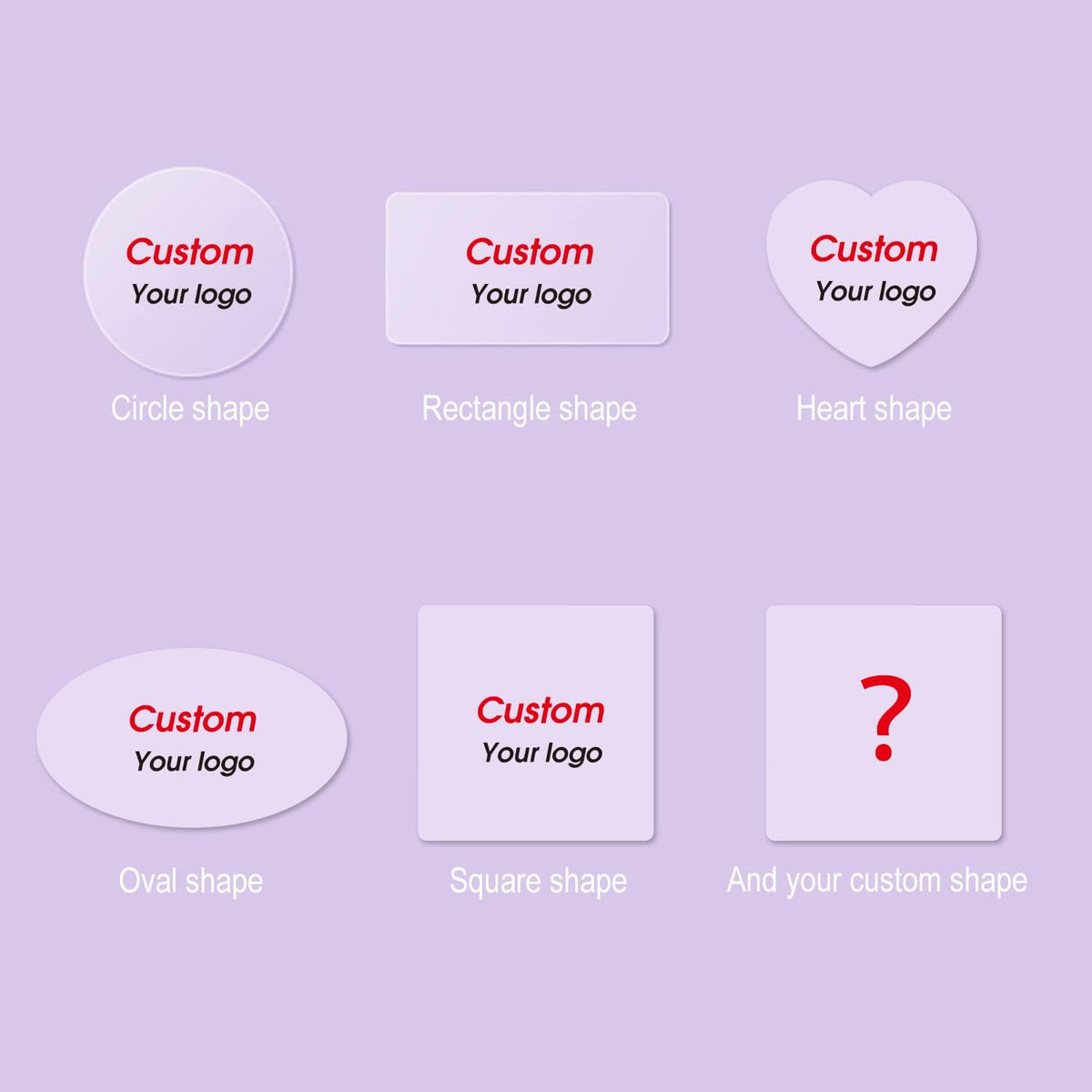 Custom Stickers Transparent Waterproof Sticker Personalized Text Image Photo Clear Labels Stickers 10,100,200PCS