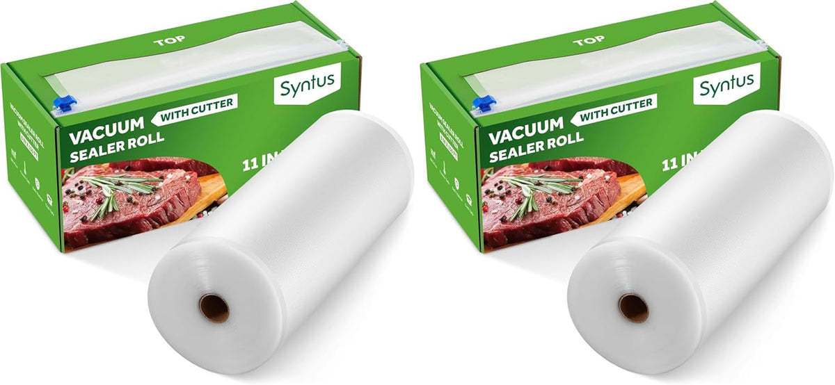 11" x 150' Vacuum Sealer Bags Rolls Keeper with Cutter Dispenser