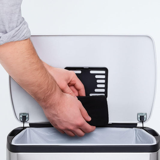 Activated Charcoal Odor Filter Refills Deodorizers Compatible with Simplehuman Filter Case Trash Cans, 6 Packs