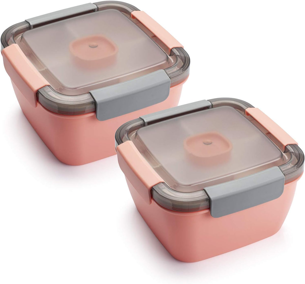 Salad Lunch Container To Go, 2 Packs 52-oz Salad Bowls to go for lunch