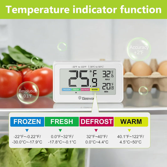 Small Digital Refrigerator Thermometer-IP65 Waterproof
