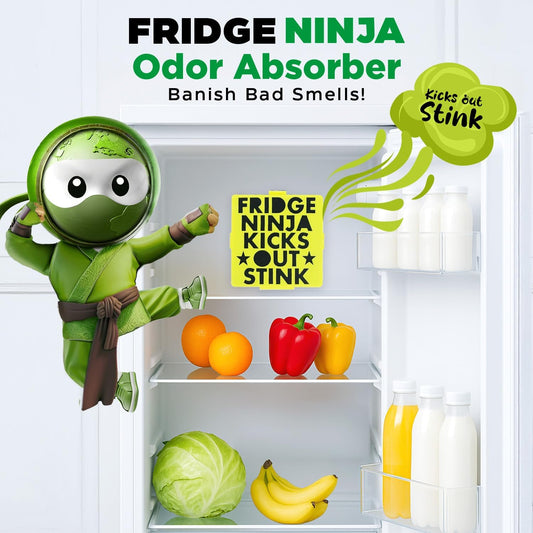 Fridge Ninja Compact Fridge Deodorizer, 2 Pack