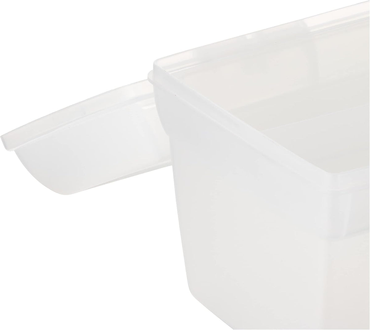 Essentials Lift-Out Tray Craft Box with Handle, Clear/Aqua