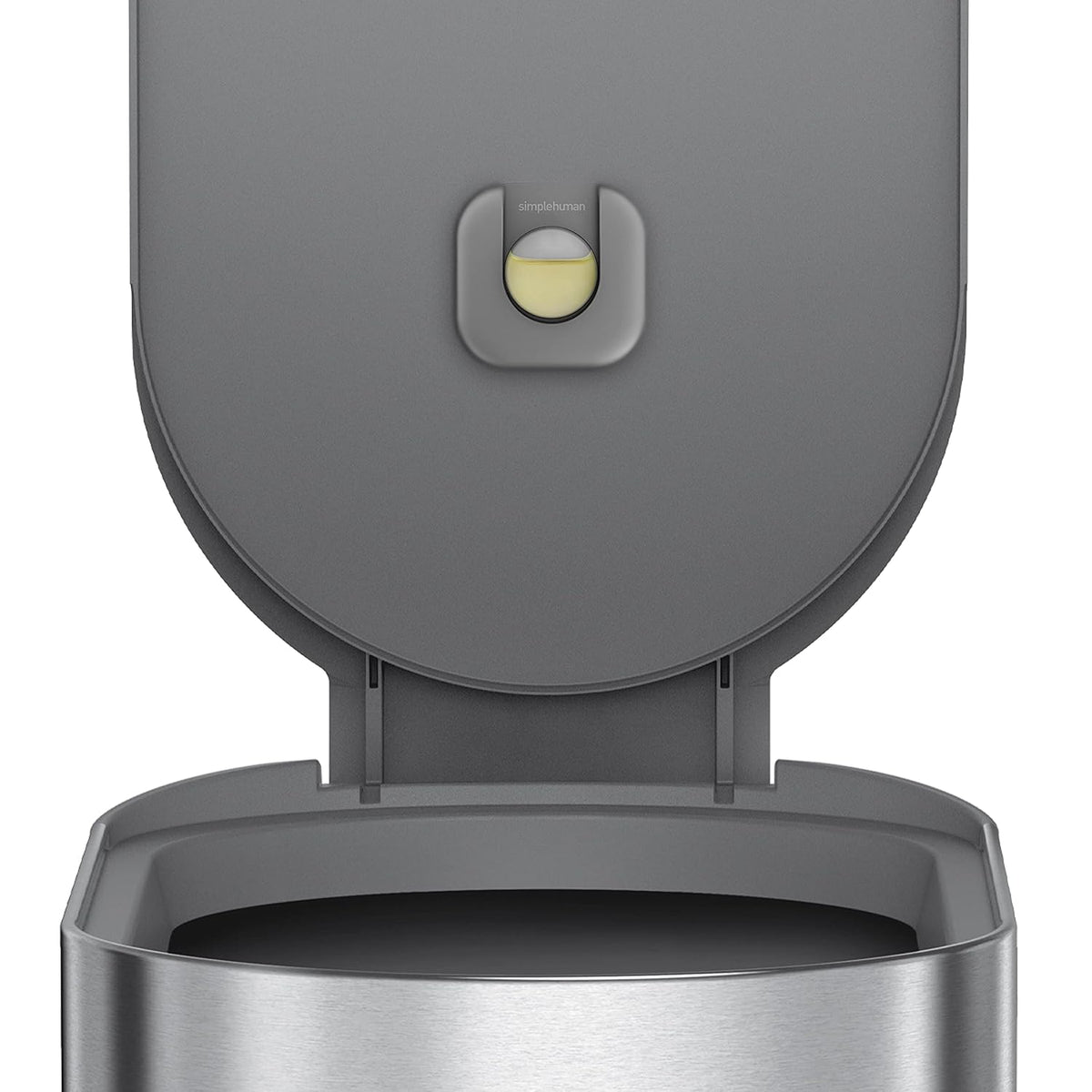 45 Liter / 12 Gallon Slim Hands-Free Kitchen Step Trash Can, Brushed Stainless Steel