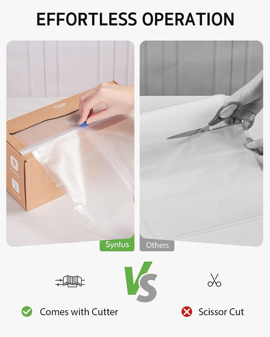 11" x 150' Vacuum Sealer Bags for Food Seal Rolls with Cutter