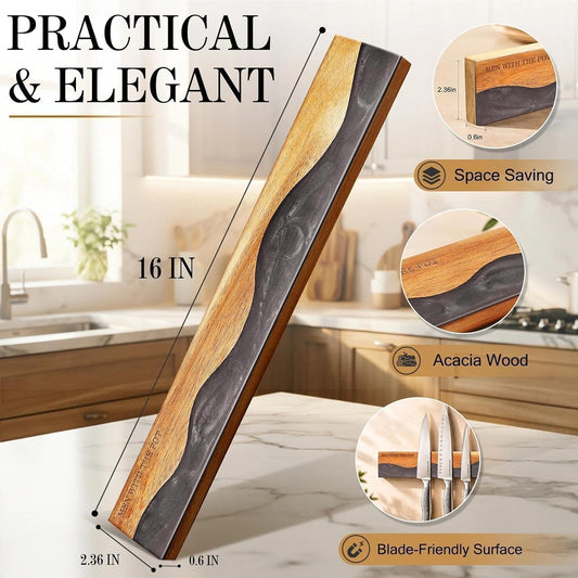 16" Magnetic Knife Holder for Wall, Magnetic Knife Strips