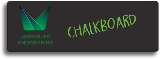 Chalkboard Name Badges with Fastener Backer, Black 3 x 1 | Fastener back, Chalkboard surface, Customizable labeling, Black rectangle, 3 x 1 in size, 10 pack