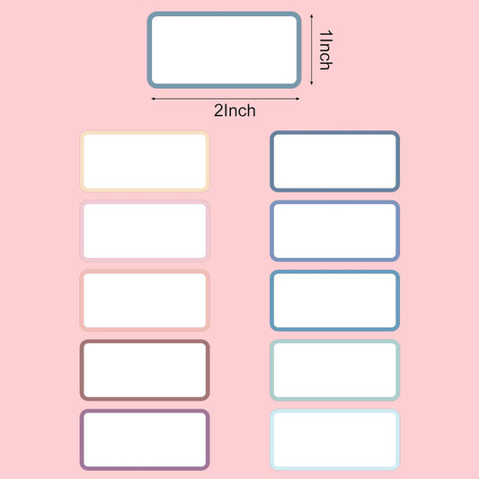 1000 Pcs Removable Freezer Labels 1 x 3 Inch, 10 Colors | Water And Oil Resistant, Easy To Write, Sticks To Containers, Ideal For Food Storage, Classroom, And Organizing