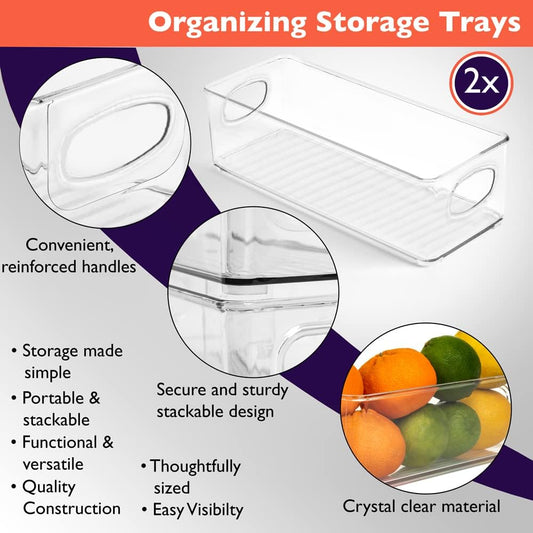 ClearSpace Plastic Pantry Organization and Food Storage Bin – Great Kitchen Organization and Kitchen Storage – Fridge Organizer Bins
