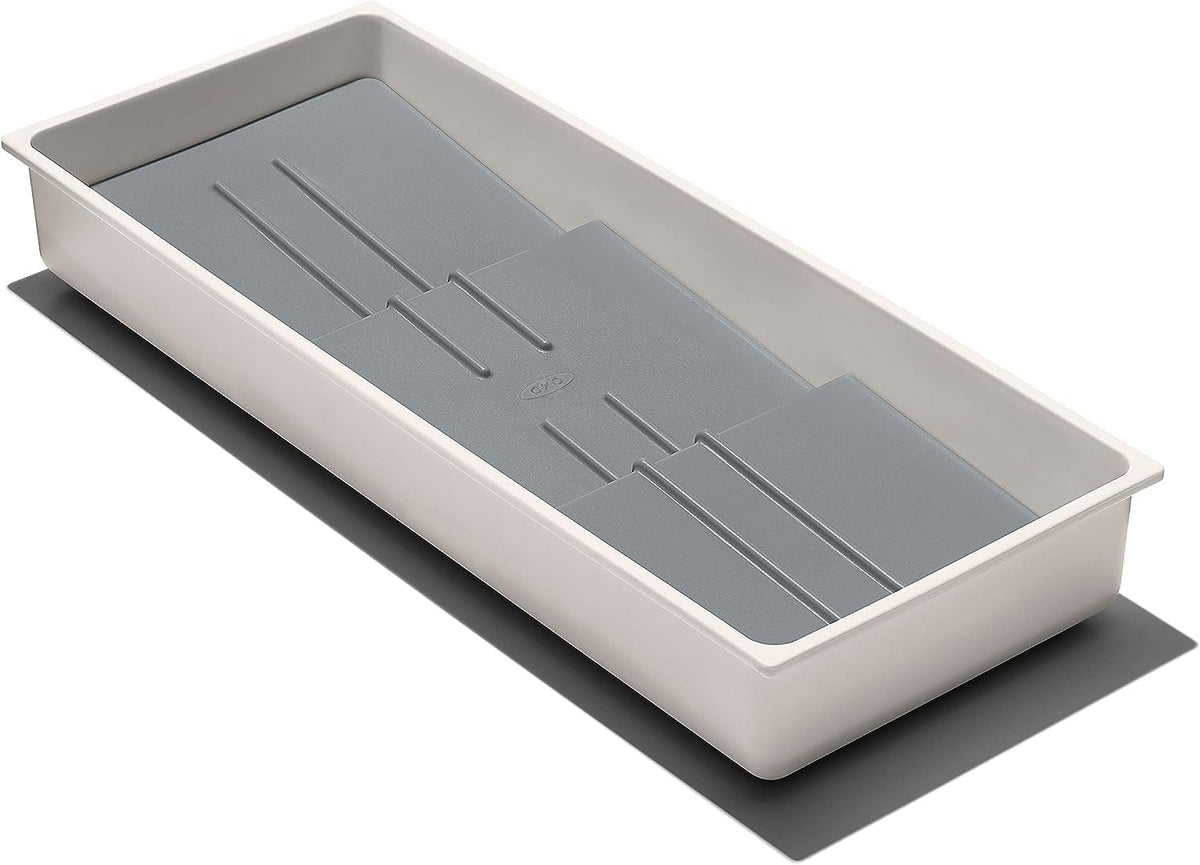 Good Grips Kitchen Compact Spice Drawer Organizer, White - Pack of 2