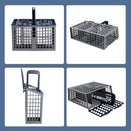 Dishwasher Cutlery Basket (9 x 3 x 10.3 inches) Fit For samsung DD82-01112A / ‎DD94-01013A / DD97-00250A Silverware Utensil Basket - Competible With Samsung, whirlpo-l, Bosch etc. Parts DD82-01384A