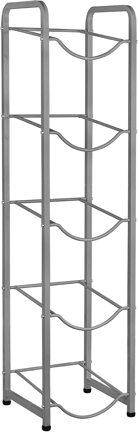 Five Tier Single Column Gallon Stands (GREY) (5 TIER)