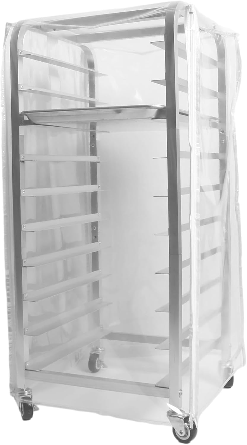 10-Tier Quarter & Half Sheet Pan Rack with Wheels for Home Use