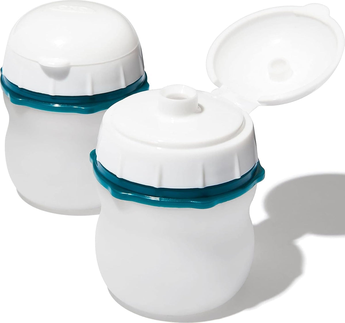 Good Grips Prep & Go Food Storage Salad Container - 6.3 Cup, Ocean Blue | Portable Leakproof Container, Includes Condiment Container for Salad Dressing & Sauces, Ideal for Meal Prep, Dishwasher Safe