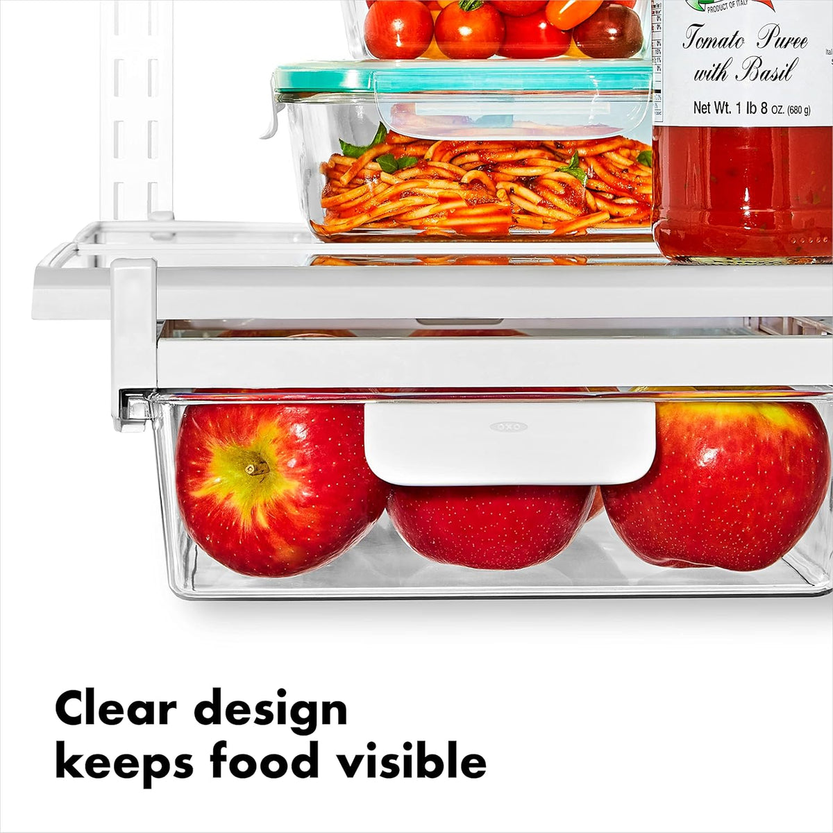 Good Grips Fridge Undershelf Drawer 10 in - for Deli Meat, Cheese, Produce and More
