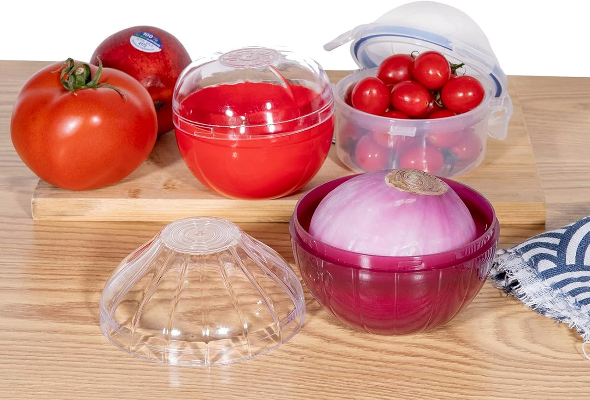 Onion Storage, Avocado Saver Keeper, Reusable Tomato Lemon Holder Storage Container (Onion Saver)
