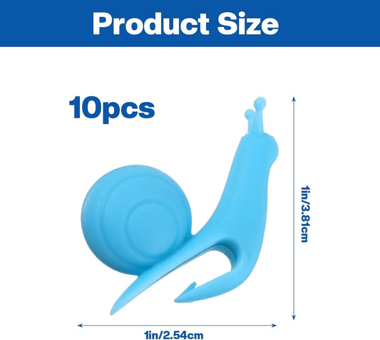 Snail Tea Bag Holders (10-Pack) for Mugs