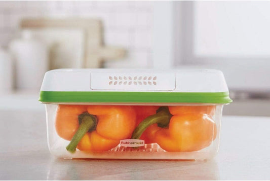 FreshWorks Produce Saver, Large Storage Containers With Lids, Pack of 3, 6-Piece Set