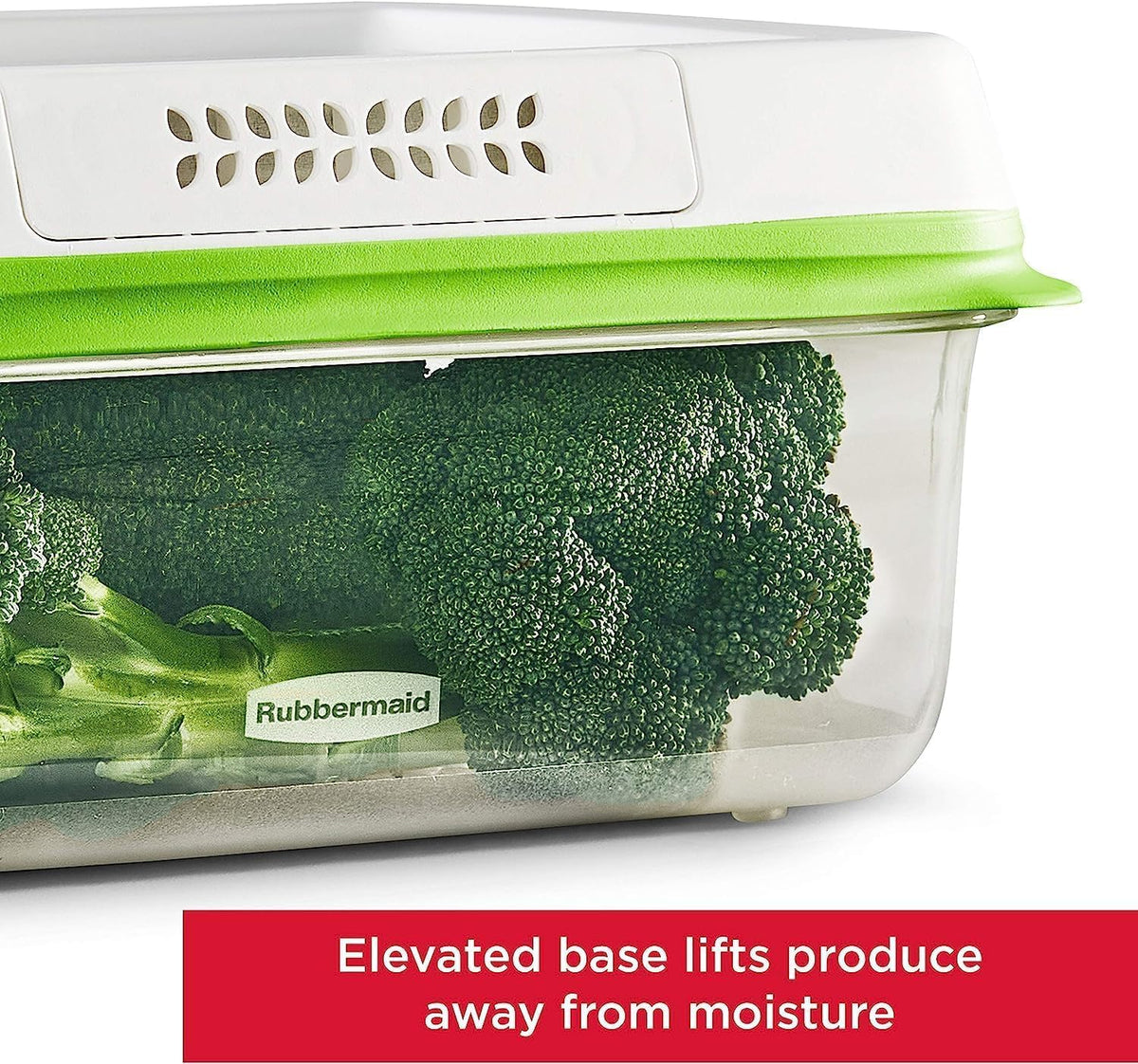 FreshWorks Produce Saver, Large Storage Containers With Lids, Pack of 3, 6-Piece Set