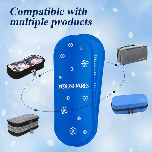 Ice Packs for Insulin Travel Case - Reusable Cooler Ice Packs Suitable for Diabetic Insulin Cooler Pen Carry Case(4 Packs)